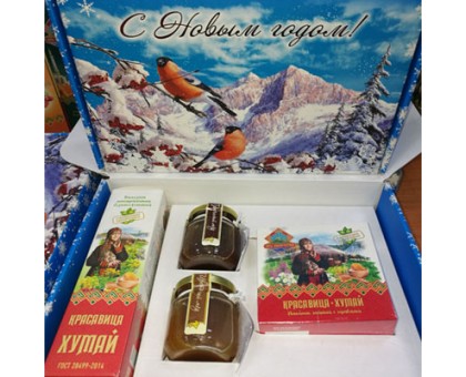 Подарочный набор новогодний «Красавица Хумай» с медом