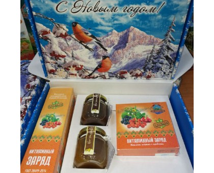 Подарочный набор новогодний с медом «Витаминный» 